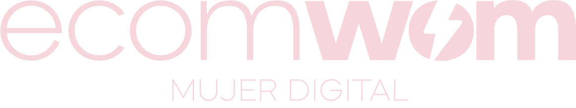 Logo del evento Ecomwom con el lema Mujer Digital